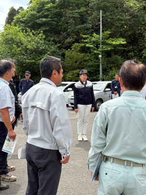 野間議員災害復旧状況視察1