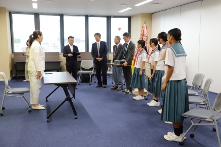 2026重富中学校表敬訪問1