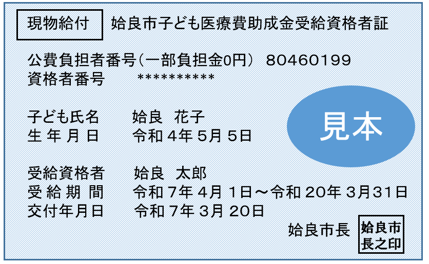 受給資格者証
