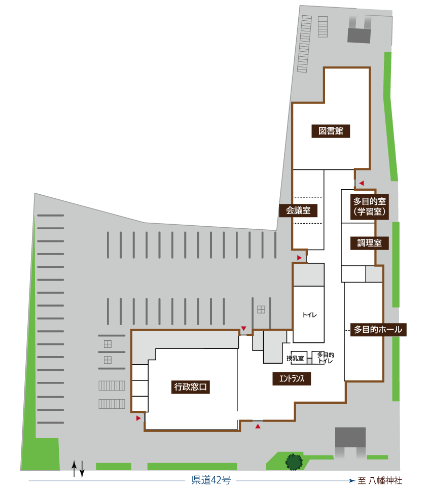 蒲生庁舎フロアマップ